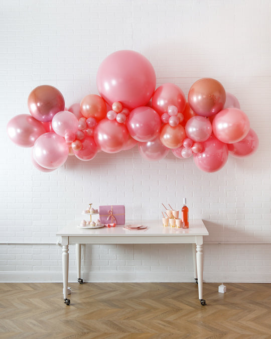 Rosé Bubbles - Floating Balloon Arch - 5ft