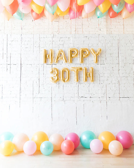 Colorful Bloom - Ceiling, Floor & Letter Balloons Set