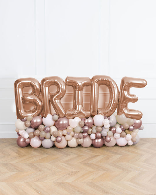 Customizable - BRIDE Balloon Pedestal - 4ft