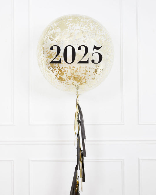 Prom - Customizable 2025 Confetti Balloon with Tassel