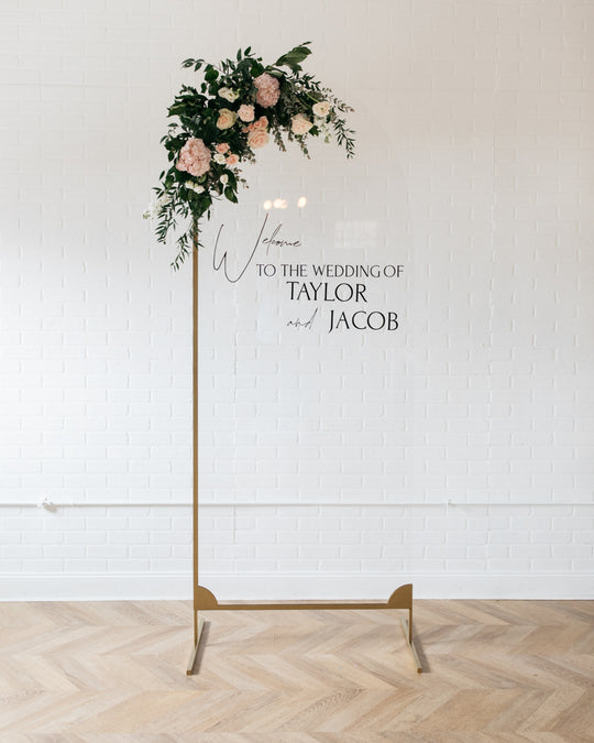 Timeless Haussmann - Natalie Sign with Floral Burst