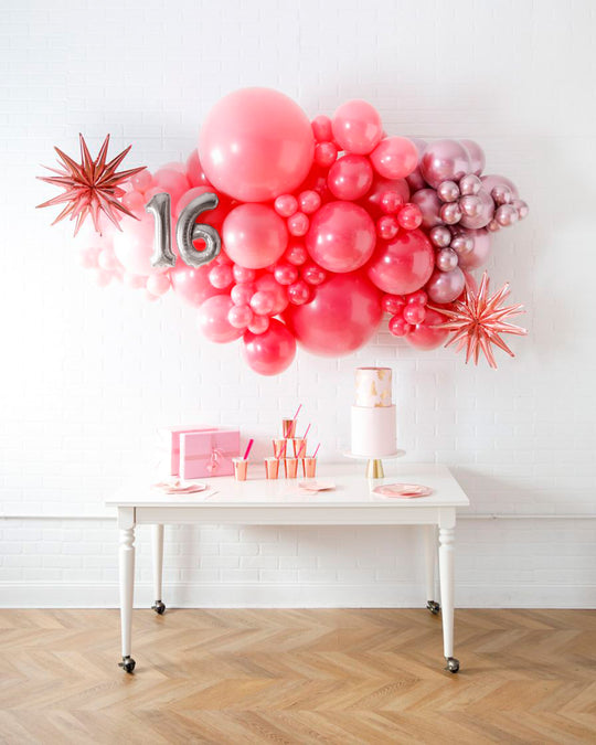 Life In Plastic - Number Backdrop Balloon Garland Install Piece