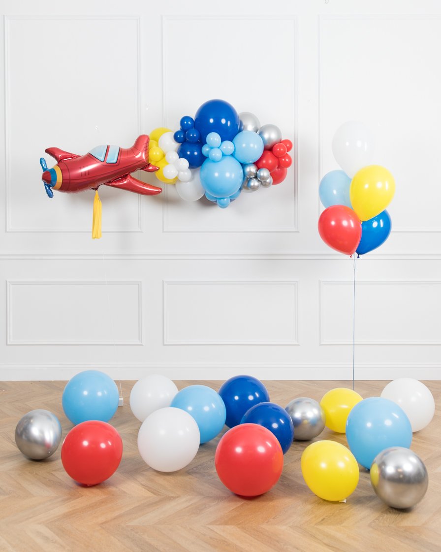 paris312-chicago-vintage-airplane-balloon-blue-yellow-bouquet-set