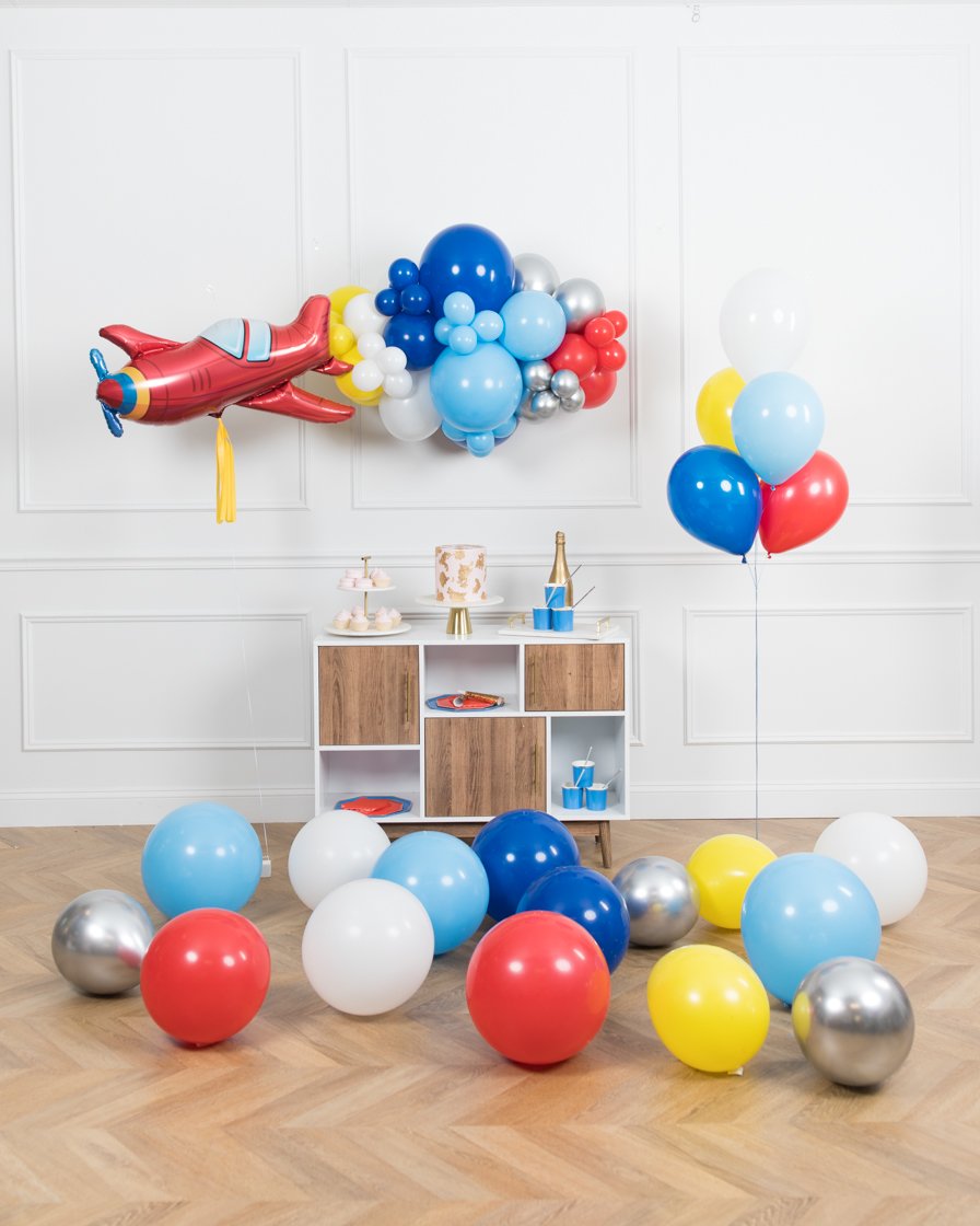 paris312-chicago-vintage-airplane-balloon-blue-yellow-bouquet-set