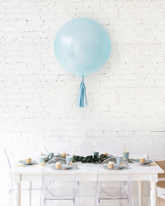 Petits Pastels - Blue Giant Balloon with Skirt Centerpiece