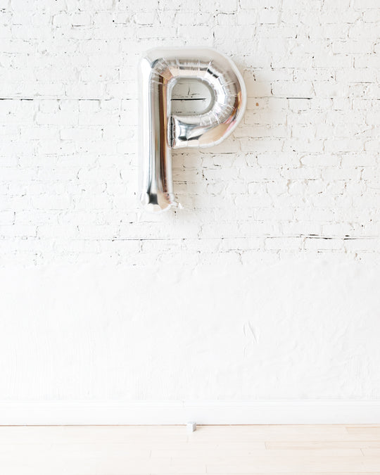34in Silver Foil Letter