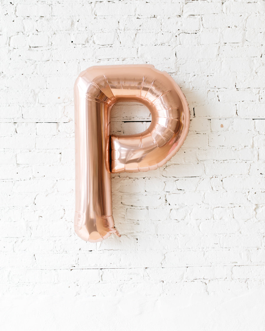 rose-gold-foil-letter