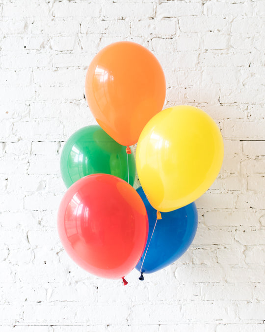 Multicolor Palette 11in Balloons - bouquet of 5