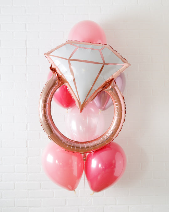 Life in Plastic - Balloons with Ring Foil - bouquet of 7