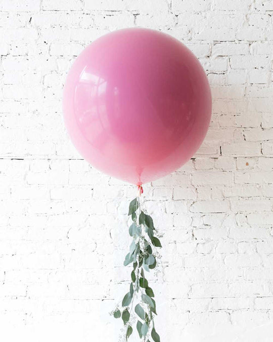 Berry Blush - Giant Balloon with Greenery Tassel