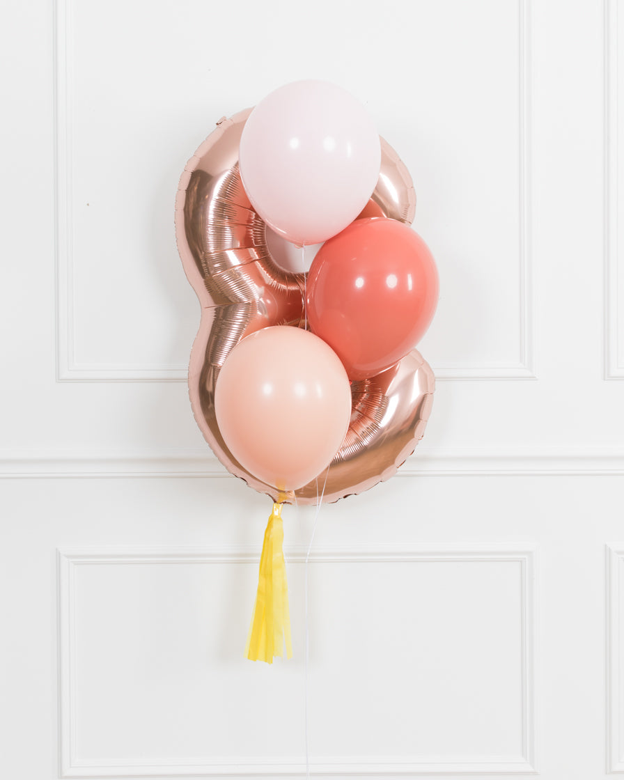 bohemian-birthday-balloon-number-foil-yellow-skirt-rose-gold-bouquet