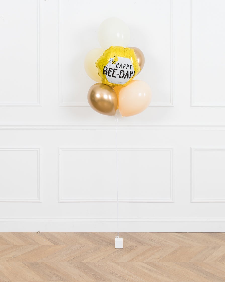 paris312-chicago-bee-theme-balloon-buttercup-yellow-gold-bouquet-birthday
