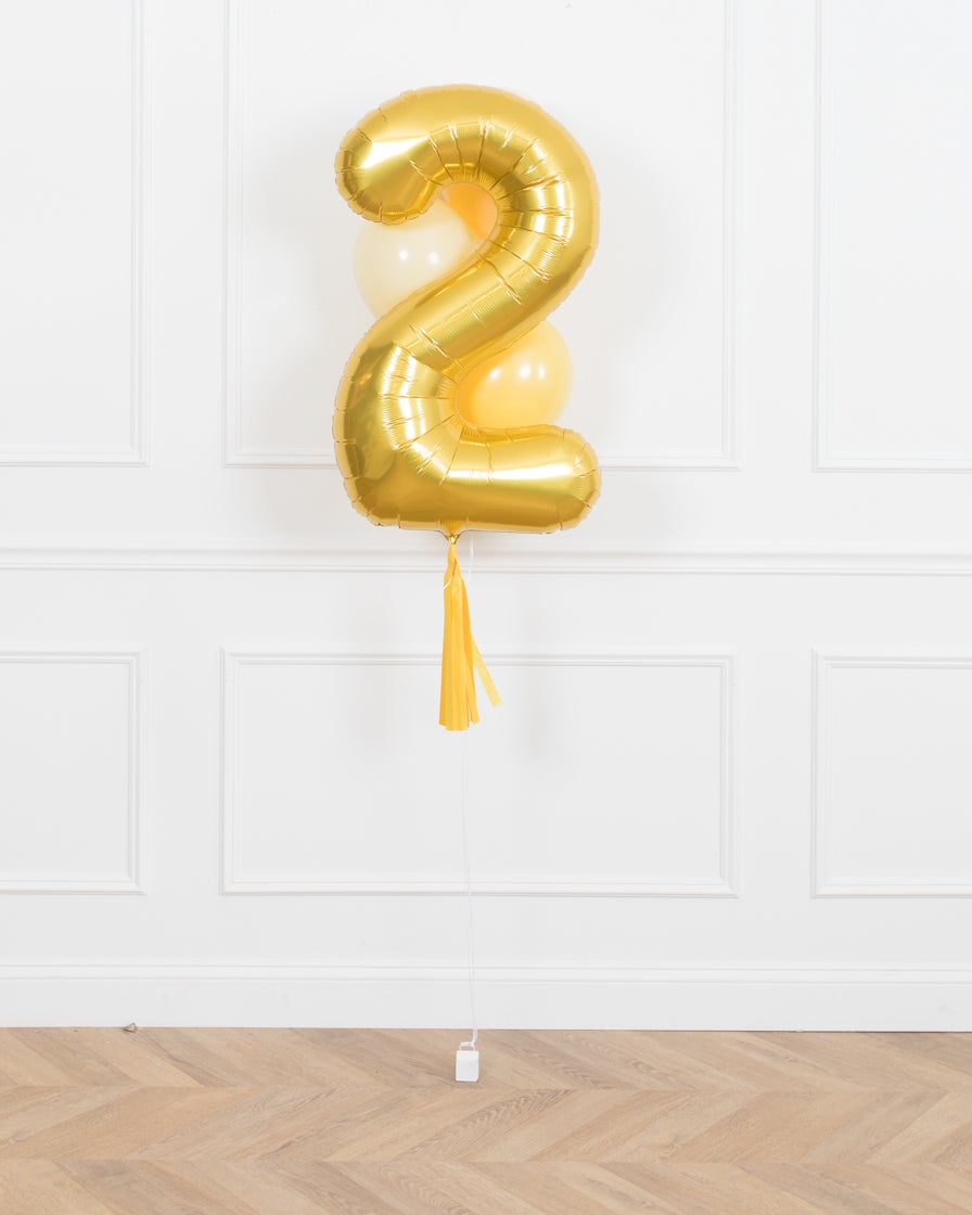 paris312-chicago-bee-theme-balloon-number-yellow-gold-foil-tassel-skirt-party-bouquet