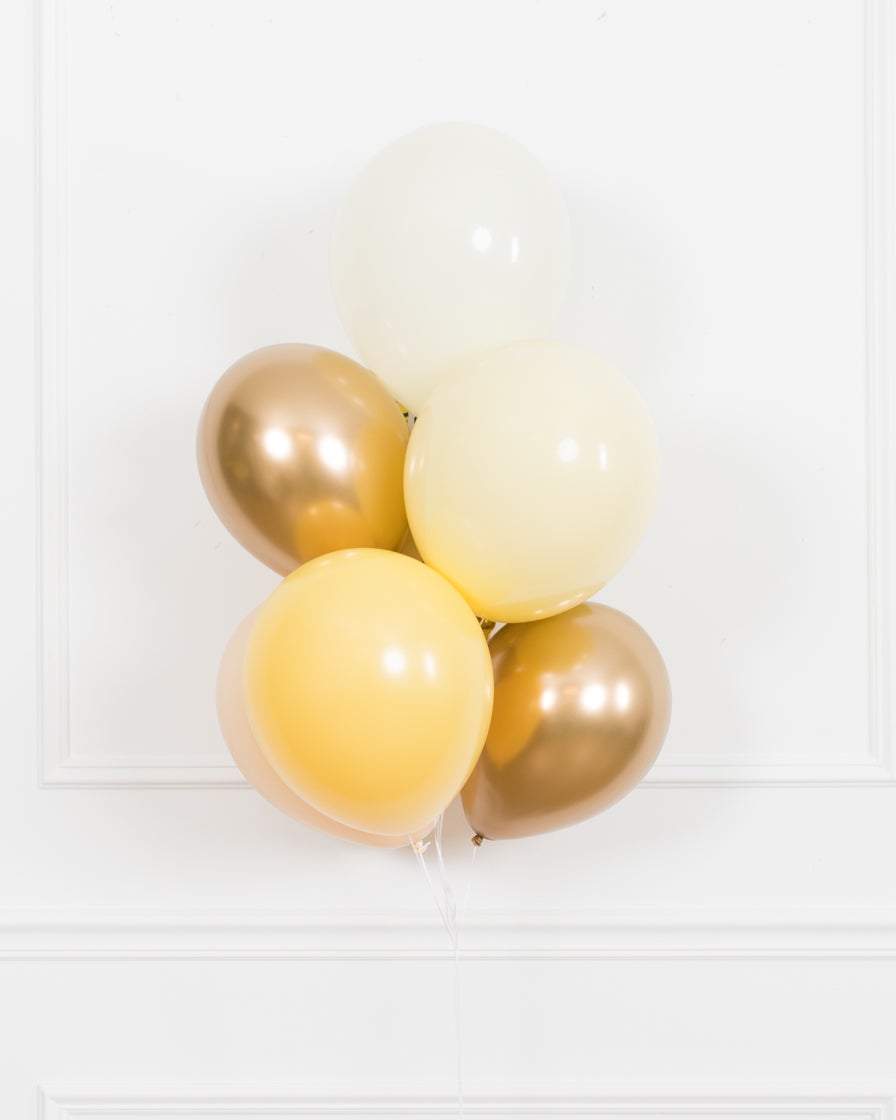paris312-chicago-bee-theme-balloon-number-yellow-gold-column-bouquet-party-trio-decor-set