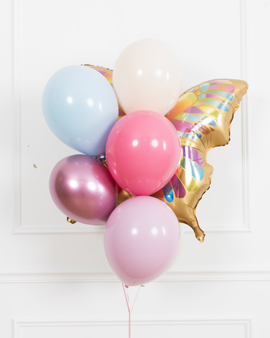butterfly-foil-balloon-bouquet-gold