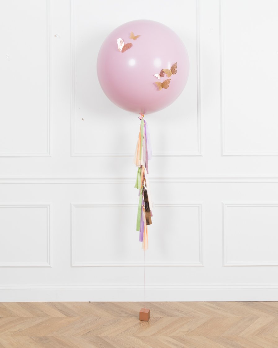 butterfly-foil-balloon-giant-tassel-pink