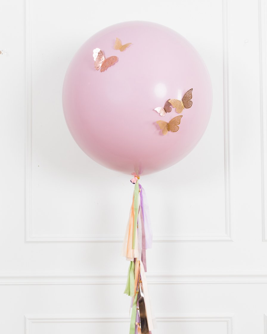 butterfly-foil-balloon-giant-tassel-pink
