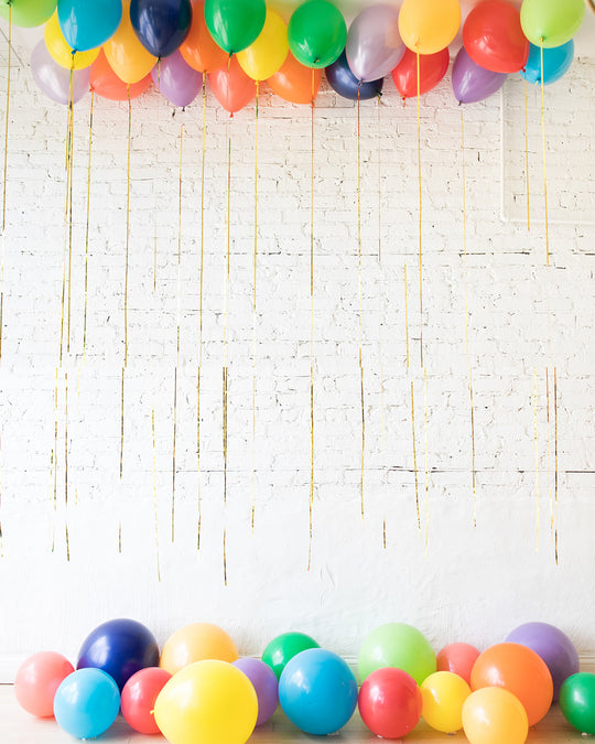 Rainbow Palette Ceiling Balloon and Floor Balloon Set