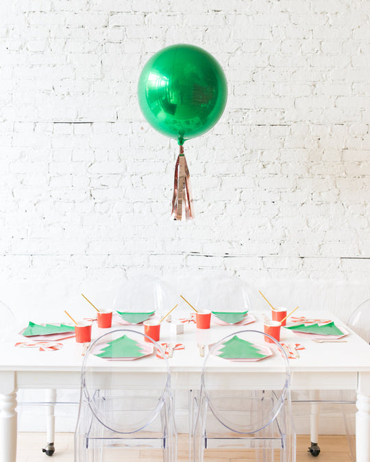 16in Orb Foil Balloon with Skirt Centerpiece