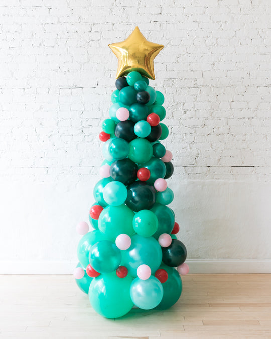 Holiday Theme - Classic Balloon Christmas Tree - 6ft