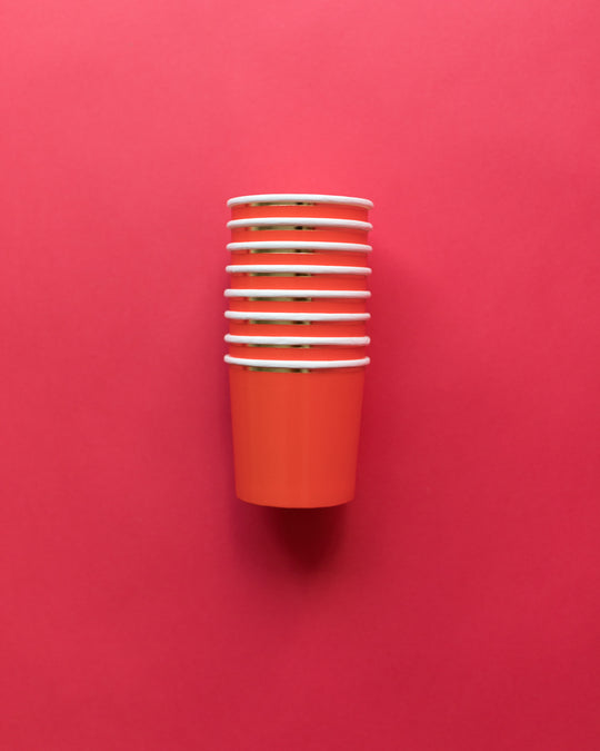 Meri Meri Red Tumbler Cups - Set of 8