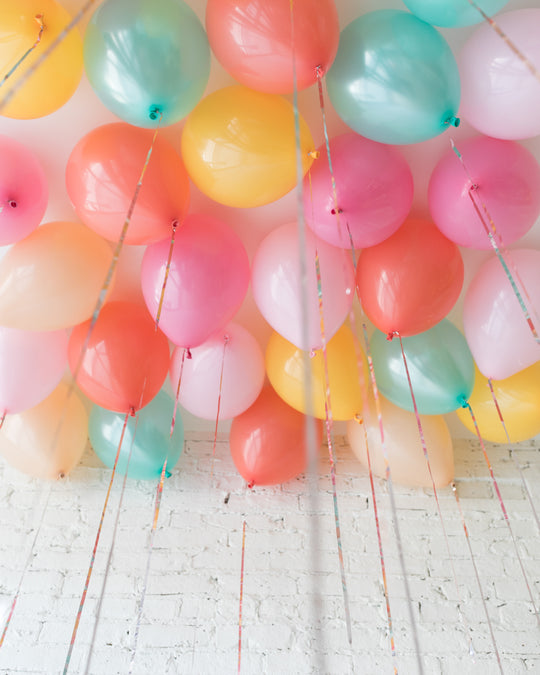 Colorful Bloom - 11in Ceiling Balloons - set of 25