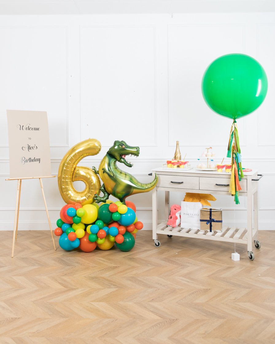 dinosaur-party-balloons-foil-rex-giant-green-pedestal-number-set