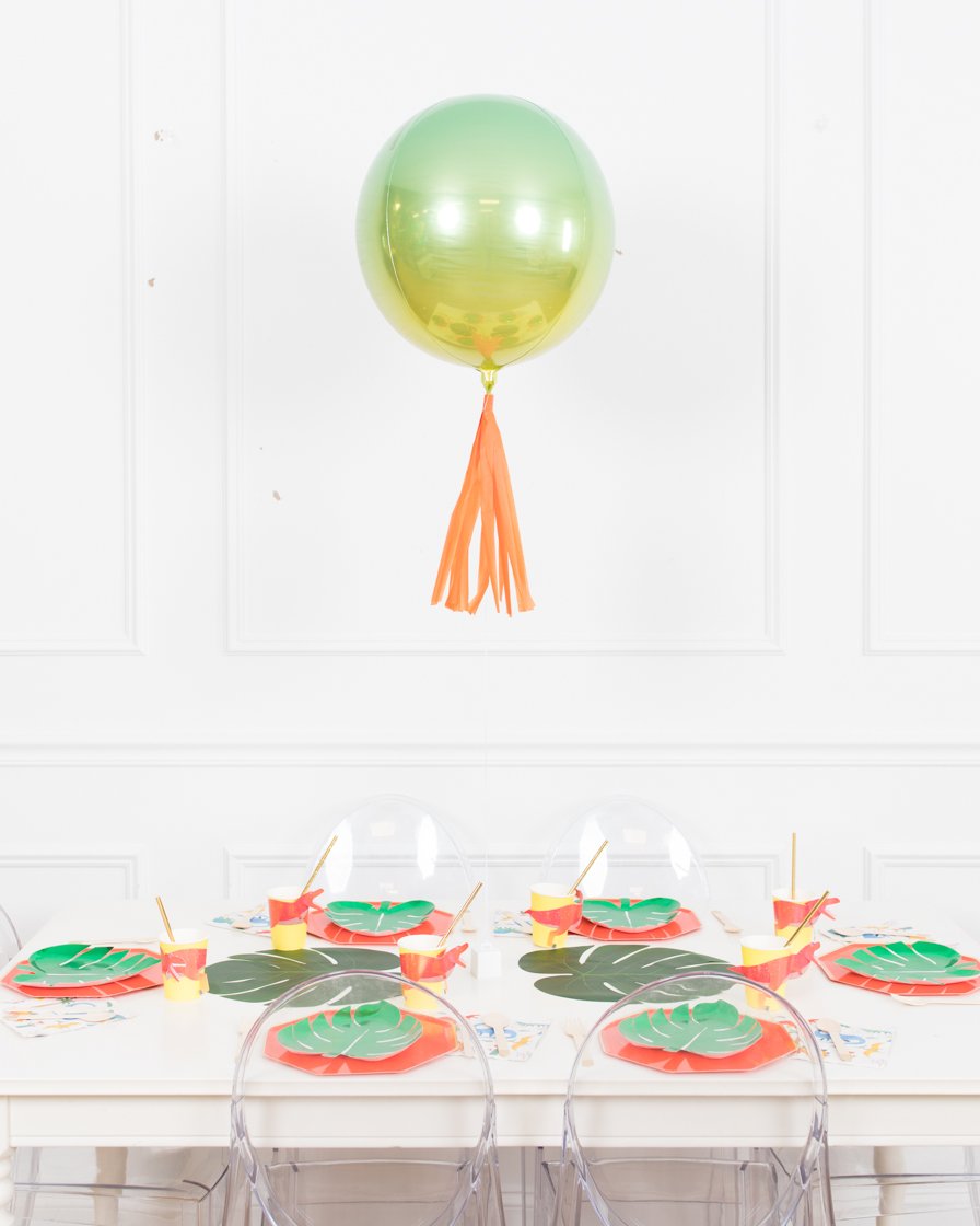dinosaur-party-centerpiece-ombre-foil