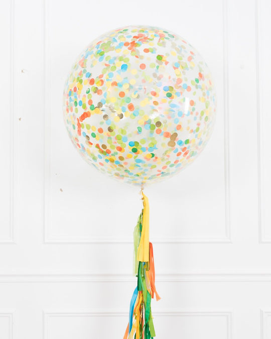 Dinosaur Party - Confetti Giant Balloon with Tassel