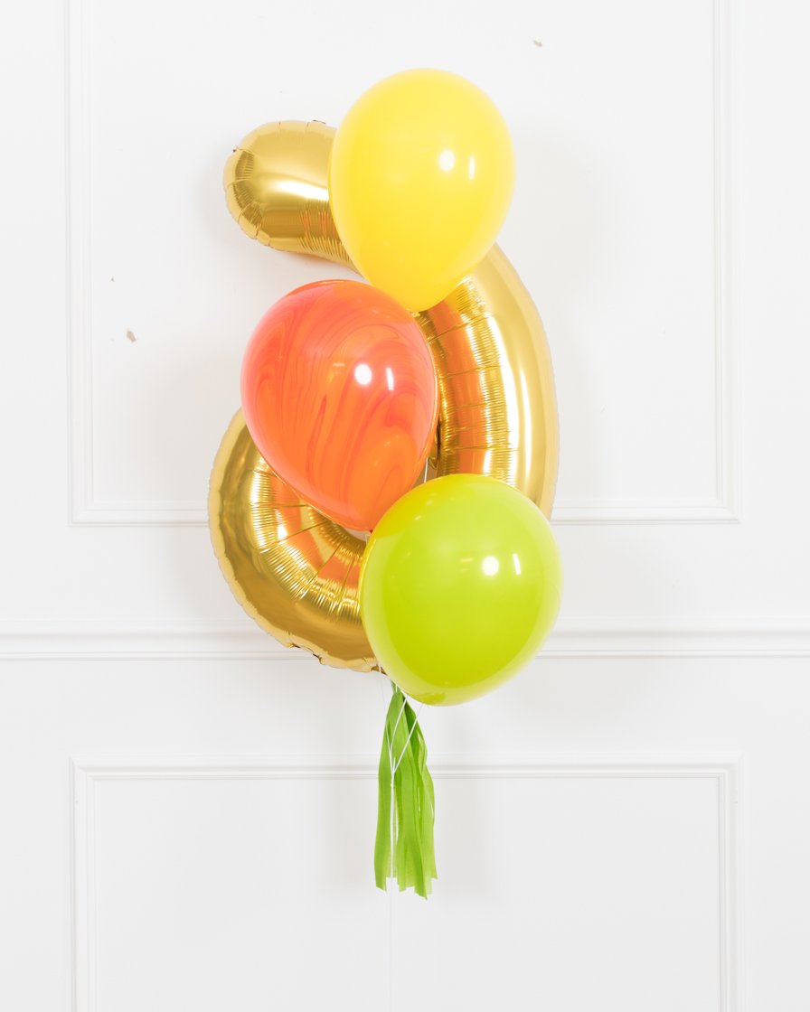 dinosaur-party-balloons-number-bouquet