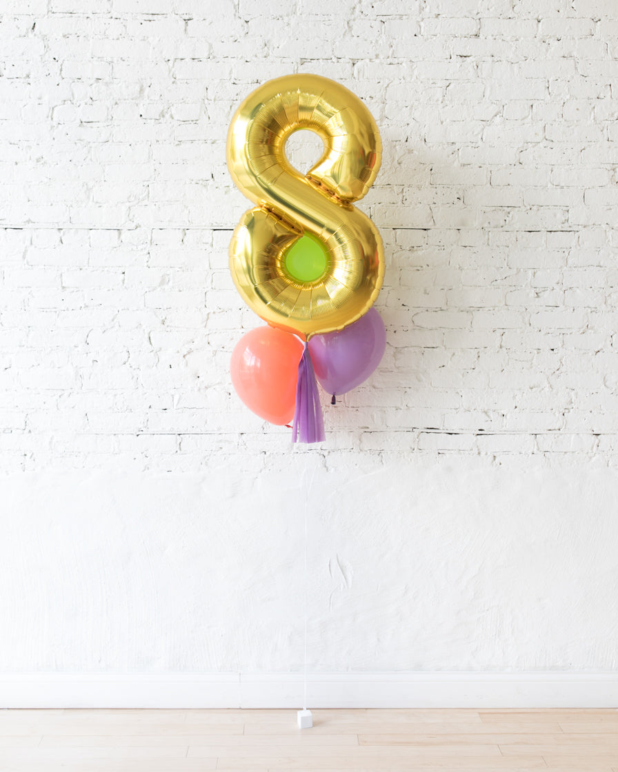 balloon-fiesta-theme-number-gold-lavander-skirt-bouquet