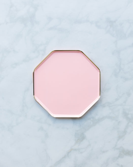 Meri Meri - Neon Coral Large Plates - pack of 8