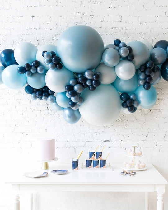 Soft Blue Palette Balloon Garland