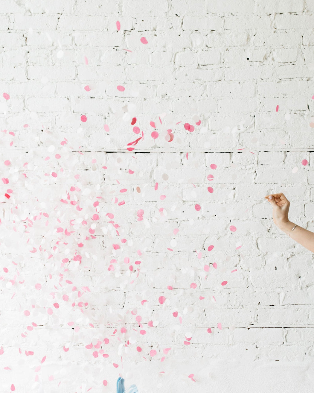 Gender Reveal Popping Balloon with Pink Confetti