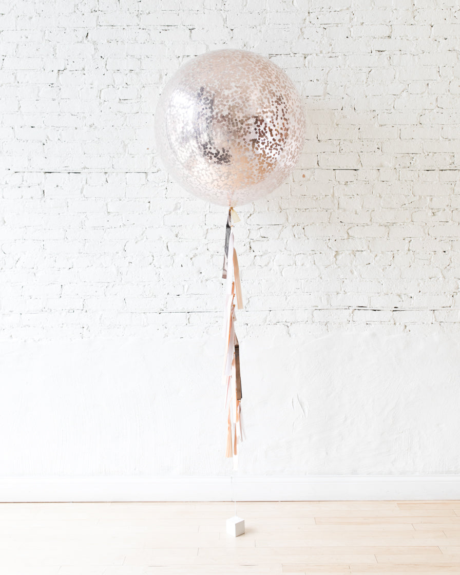 Giant Latex Rose Gold Balloon Full