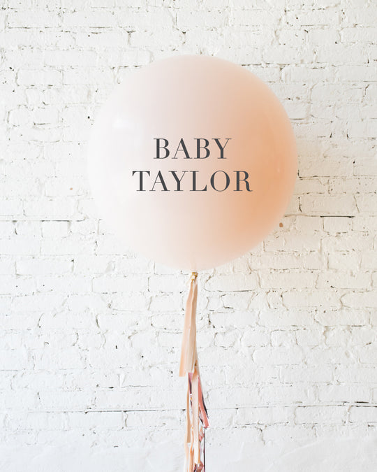 Glam Tan - Personalized Balloon with Tassel
