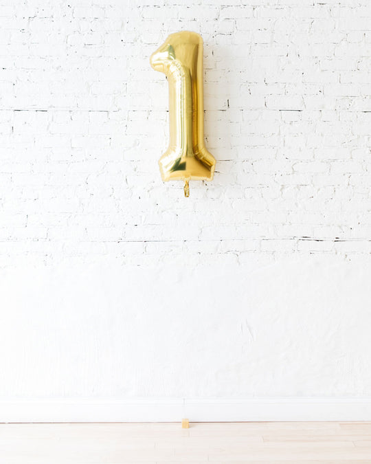 34in Floating Custom Foil Numbers