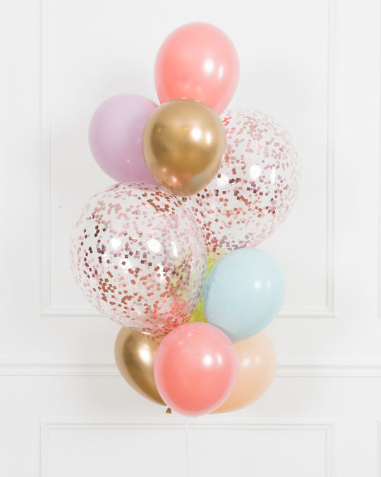 GIFT-Mother's Day - Confetti and 11in Balloons - bouquet of 10