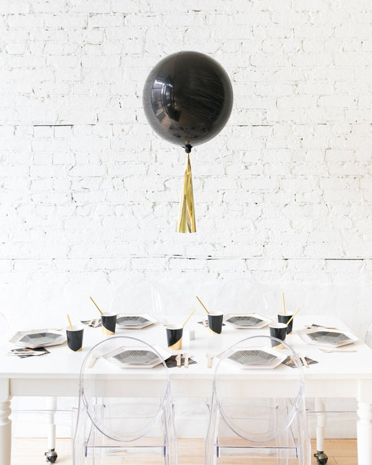 Prom - Customizable 16in Orb Foil Balloon with Skirt Centerpiece