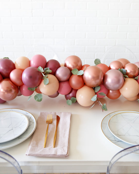 Thanksgiving - Balloon and Greenery Runner - 4.5ft