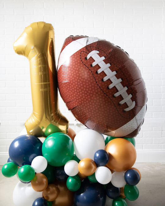Football - Number Balloon Pedestal - 4ft