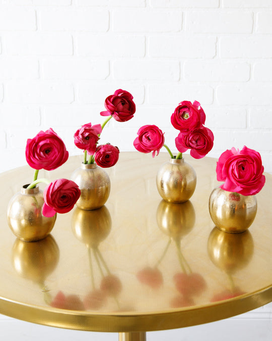 Floral Arrangements - Minis (set of 4) - Bright Pink