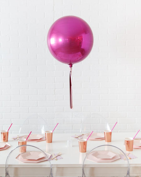 Life In Plastic - 16in Foil Balloon Centerpiece with Skirt