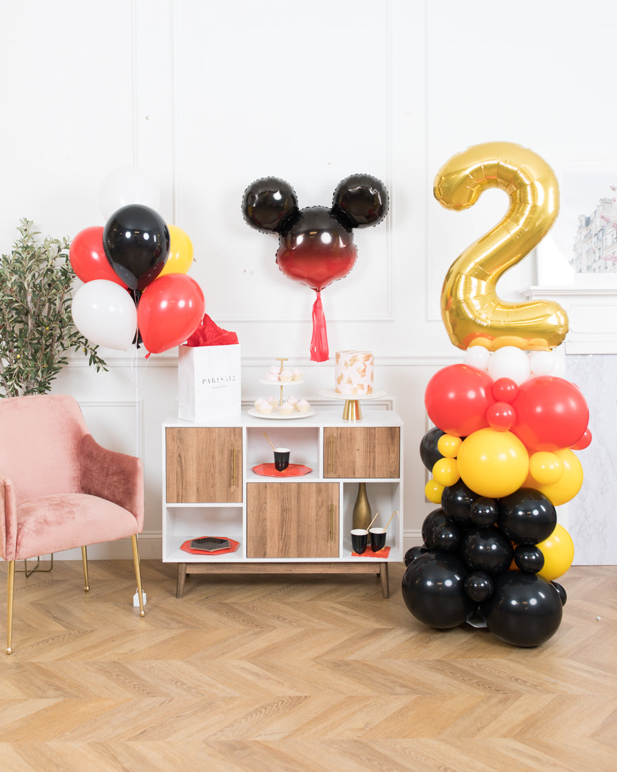 mickey-mouse-balloon-party-paris312-bouquet-column-number-yellow-black-white-black-gold