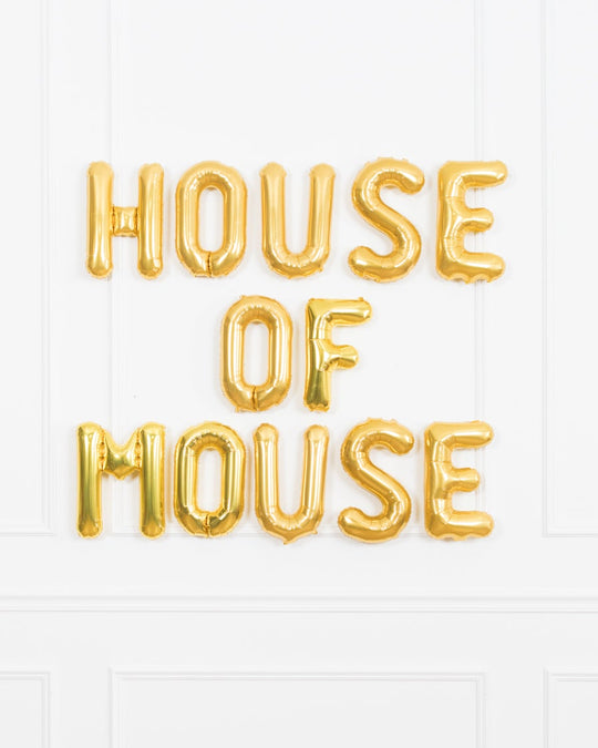 Magical Party Mouse Theme - HOUSE OF MOUSE 16in Gold Foil Set
