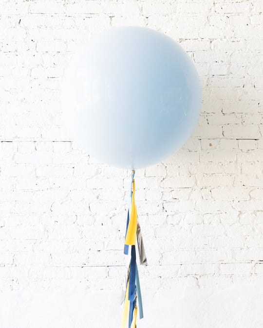 Mid Century Hues - Light Blue Giant Balloon and Tassel
