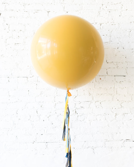 Mid Century Hues - Moutarde Giant Balloon and Tassel