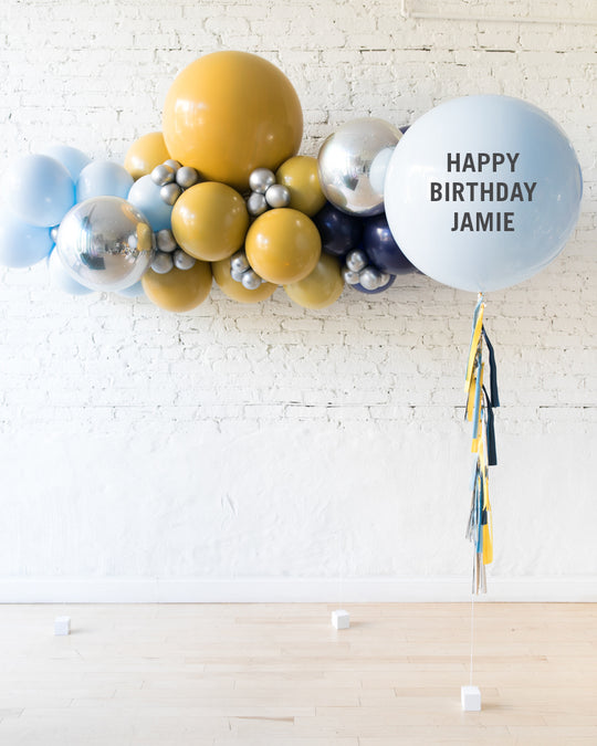 Mid Century Hues - Floating Balloon Arch and Giant Balloon Set