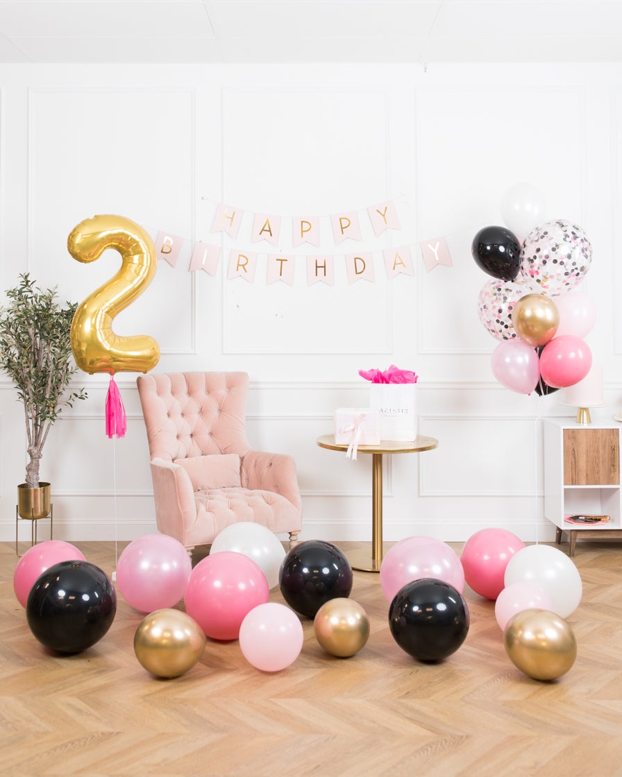 minnie-mouse-disney-party-decor-pink-black-gold-balloon-magical-confetti-banner-happy-birthday-number-floor-magical-bouquet-set-foil