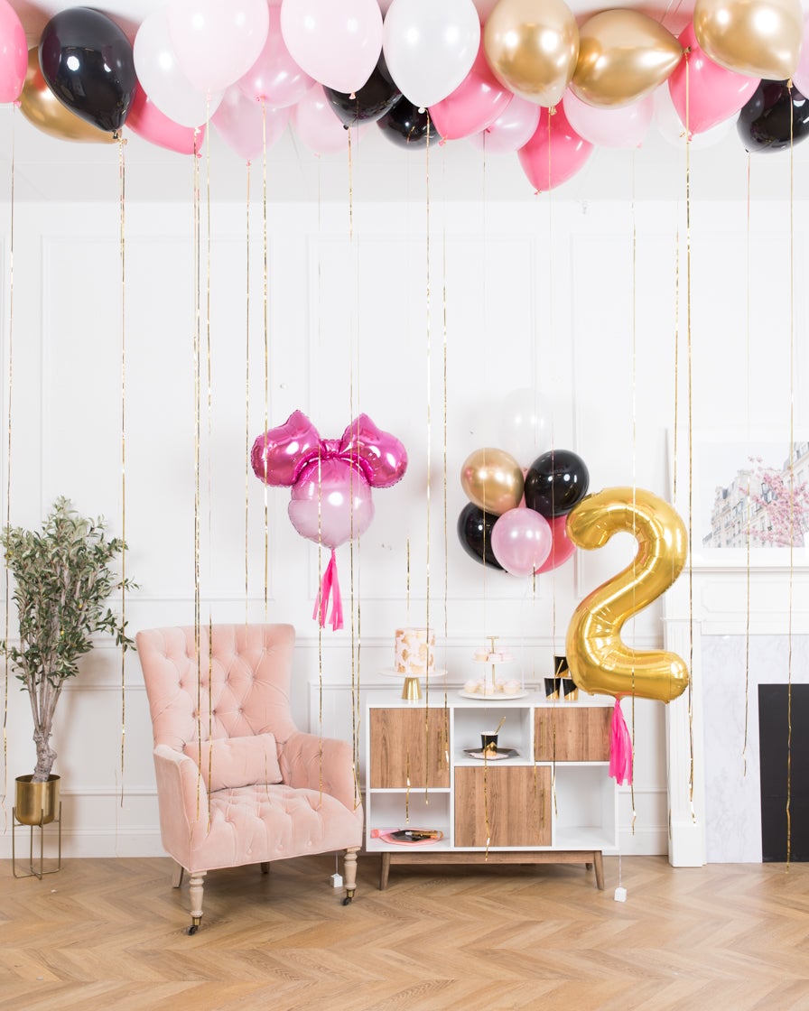 minnie-mouse-disney-party-decor-pink-black-gold-balloon-birthday-ombre-magical-set-foil-bouquet-number-ceiling
